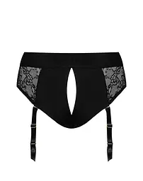 Мереживні трусики для страпона з підв’язками для панчіх Strap-On-Me Diva Harness, XS - мініатюра 4