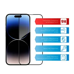 Скло захисне ACCLAB Full Glue ESD Apple iPhone 14 Pro Max (1283126542060) - мініатюра 2