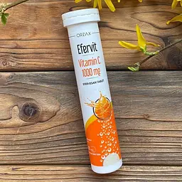 Вітамін С Orzax Efervit Vitamin C, 20 шипучіх таблеток для підтримки імунної системи - мініатюра 2