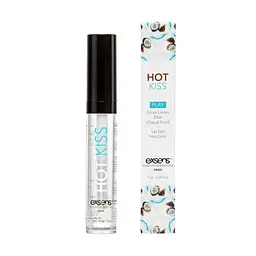 Стимулювальний блиск для губ EXSENS Coconut Hot Kiss, 7 мл (кокос)