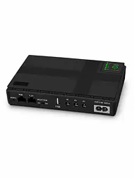 Mini UPS для роутера 10400 мА·год 36 Вт 5/9/12 В з USB і POE, 160×100×30 мм, чорний (49676357)