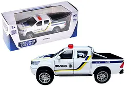 Іграшкова поліцейська машина позашляховик Toyota Hilux TechnoDrive KM250426