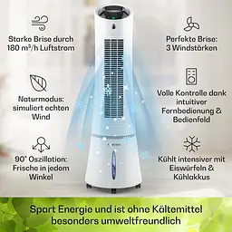 Повітроохолоджувач Klarstein Skyscraper Ice 4-in-1 (10028303)  - мініатюра 4