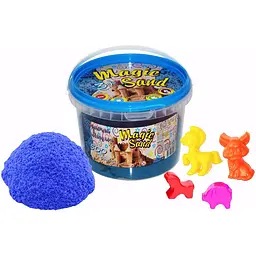 Кінетичний пісок Strateg Magic Sand блакитного кольору, відро 500 г