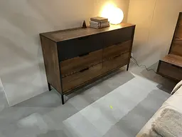 Комод Perfect Home Мілтон / Milton з 6 шухлядами 6S/138 Каштан/антрацит (PFH-091081) - мініатюра 8