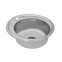 Кухонна мийка Kroner KRP Satin - 490 (0,8 мм) (CV022766) - мініатюра 2