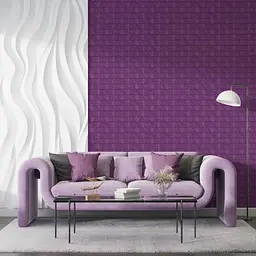 3D панель Sticker Wall самоклеюча 700x770x5мм цегла Фіолетова 016-5 SW-00000150 - мініатюра 5
