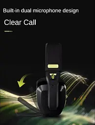Ігрові бездротові навушники VGN VXE Siren V1 / Два режими підключення / Black - мініатюра 5