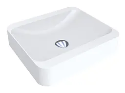 Умивальник Miraggio GENEVA (0001087) Mirasoft, Матовий, Врізний, Білий