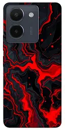 TPU чохол Demsky Black red marble для Vivo Y36