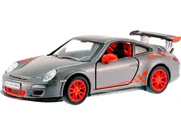 Колекційна іграшкова машинка PORSCHE 911 GTS RS KT5352W інерційна Сірий