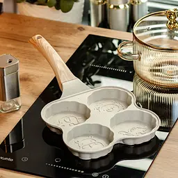 Сковорода для панкейків з антипригарним покриттям 19,5x19,5x2,5 см, бежевий Breakfast HP39576W - мініатюра 2