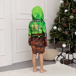Халат дитячий з плюшевого велюру Minecraft 18181 146-152 см - мініатюра 5