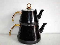 Двоярусний чайник O.M.S. Collection 8203-L Black (1,2/2,2 л.) - мініатюра 4