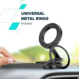 Універсальний автотримач Canyon Magnetic phone holder OnGrip 10 aluminum Black (CNS-CCHM10) - мініатюра 12