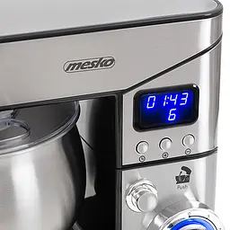Планетарний тістоміс Mesko MS 4228 2000 Вт 5 л 6 швидкостей нержавіюча сталь - мініатюра 5