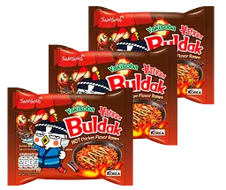 Локшина швидкого приготування Samyang Buldak Hot Chicken Flavor Ramen Noodles Yakisoba, 130г - мініатюра 2
