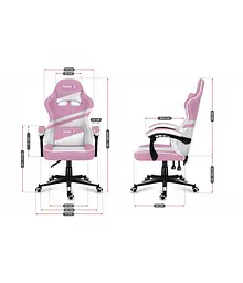 Комп'ютерне крісло Huzaro Force 4.4 Pink тканина - мініатюра 3