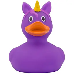 Іграшка для купання FunnyDucks Качка-єдиноріг, фіолетова (2090) - мініатюра 2