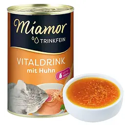 Бульйон Miamor Vitaldrink mit Huhn напій Міамор Віталдрінк для котів, Курка 135 мл (74361)