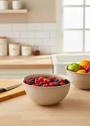 Миска Stars Plast кругла матова какао 1 л (94207/как) - мініатюра 3