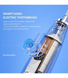 Електрична зубна щітка Oclean Flow Sonic Electric Toothbrush Blue - мініатюра 4