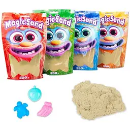 Кінетичний пісок STRATEG Magic sand в пакеті 39402-1 0,350кг зелений