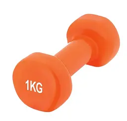 Гантель вінілова PowerPlay 4125 Achilles 1 кг Помаранчева 1 шт (PP_4125_1kg)