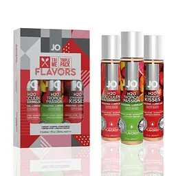Набір оральних лубрикантів JO Tri-Me Triple Pack Flavors, 3×30 мл - мініатюра 1