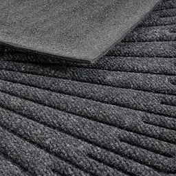 Килимок придверний MultyHome Halfmoon Contours напівкруг 60x90 см темно-сірий (253065) - мініатюра 3