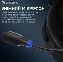 Ігрові бездротові навушники GamePro HSW-191-BL Asgard Skadi Wireless 7.1 Black - мініатюра 14