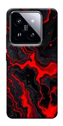 TPU чохол Demsky Black red marble для Xiaomi 14 Pro