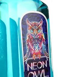 Джин Neon Owl Blue Curacao 37.5% 0.7 л - мініатюра 6