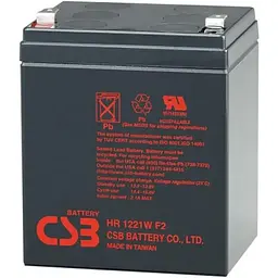 Акумулятор CSB AGM 12V [12V/5Ah/60Wh] [HR1221WF2] [112292] - мініатюра 2