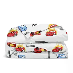 Дитяча постільна білизна в ліжечко CARS CS5, червоний (TachkyMcQueen/Sally_CellGreyWhite_140) - мініатюра 4
