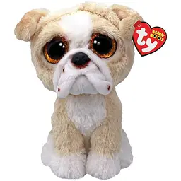 М'яка іграшка TY Beanie Boos англійський бульдог Pooch 15 см (37371)
