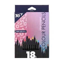 Олівці кольорові YES Fusion 18 кольорів (290767)