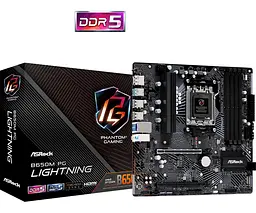 Материнська плата AsRock B650M PG LIGHTNING (B650M PG LIGHTNING) (Socket AM5, AMD B650, Micro-ATX) - мініатюра 5