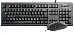 Комплект (клавіатура, миша) A4Tech KR-8520D USB Чорний