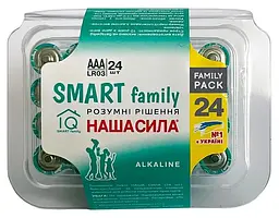 Набір батарейки Наша Сила Smart AAA (LR03) 24 шт. - мініатюра 2