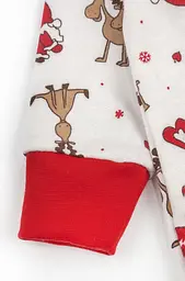 Дитячий чоловічок з начосом з різдвяним принтом Christmas reindeer на блискавці - мініатюра 4