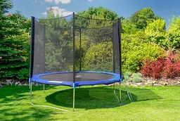 Батут садовий Fun Fit спортивний 10 (304-312 cm) 312 см з подушкою зі сходами - мініатюра 5