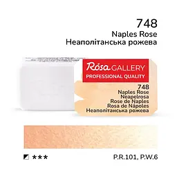 Фарба акварельна Неаполітанська рожева (748) 2,5 мл ROSA Gallery (4823098516569)