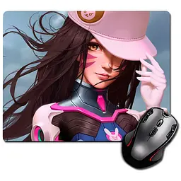Ігрова поверхня Nextprint Дива Овервотч D.Va Overwatch 220 х 180 мм (2541)