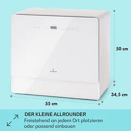 Посудомийна машина Klarstein Emerald 5 Slim (10041185) - мініатюра 2