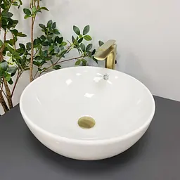 Умивальник VBI Brunico S white накладний VBI-015201, Білий - мініатюра 3
