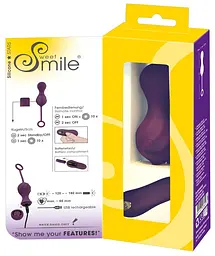 Вагінальні кульки Sweet Smile Remote Controlled, 17 см, фіолетовий - мініатюра 2