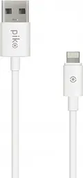 Кабель USB AM - Lightning, 2 м, білий, Piko, 2.4A (CB-UL12)