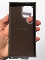 Протиударний оригінальний шкіряний чохол для Samsung Galaxy S24 Ultra Incipio Protective Leather Case Brown - мініатюра 7