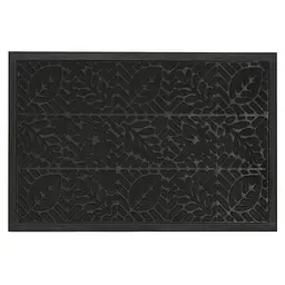 Килимок придверний Eco Fabric Листя з кромкою чорний 40 х 60 см (4060-106) - мініатюра 3